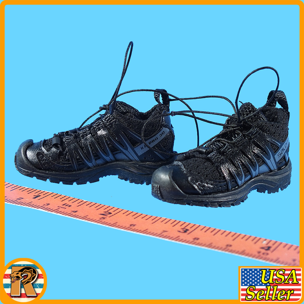 Bravo 07 - Black Shoes (for Balls) - 1/6 Scale -