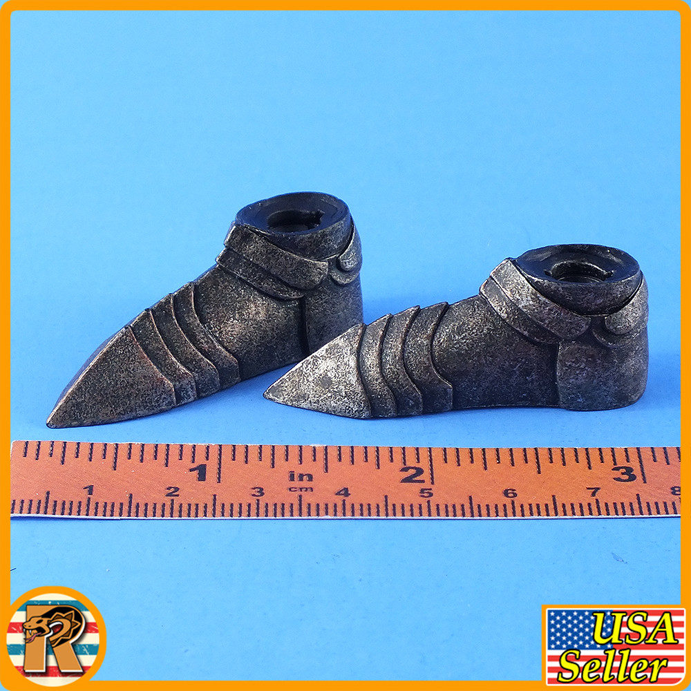 Saintess Kight (Black) Female Armor Shoes 1/6 Scale