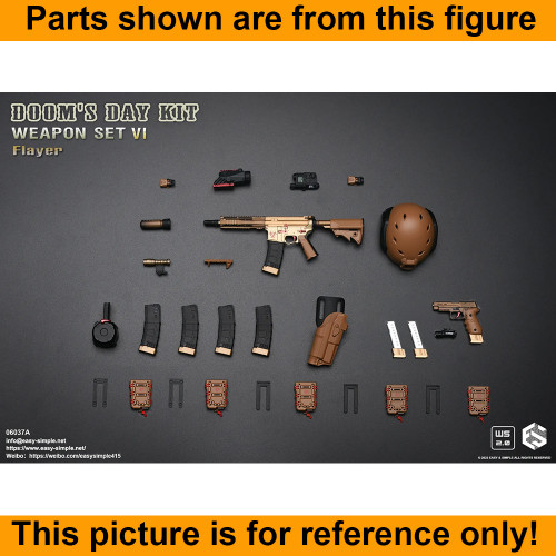 Dooms Day Kit VI - Brown FAST Helmet #1 - 1/6 Scale -