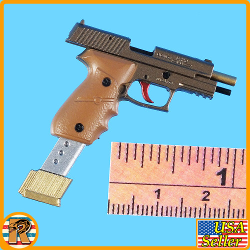 Dooms Day Kit VI - Brown SIG P220 Pistol Set #1 - 1/6 Scale -