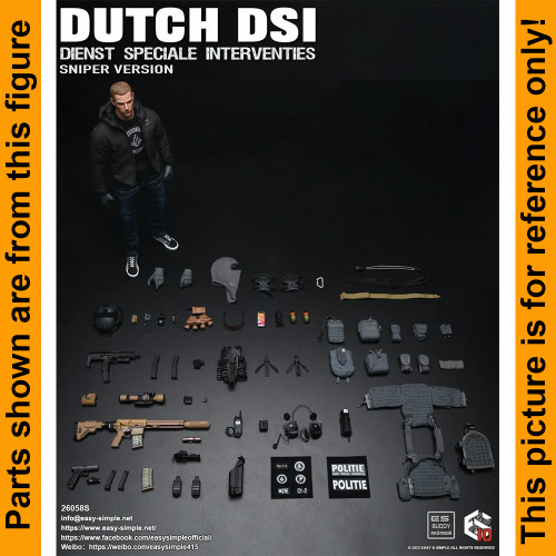 Dutch DSI Sniper - Tourniquet & Cuffs - 1/6 Scale -