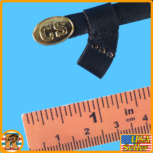 CS 4th Texas Infantry - Leather Belt - 1/6 Scale -