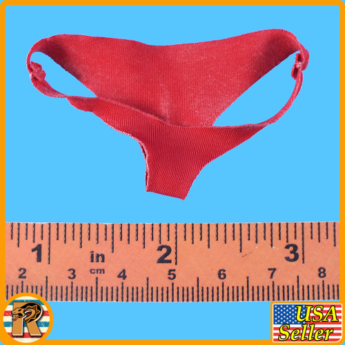 Medusa (Silver) - Red Underwear Panties - 1/6 Scale -
