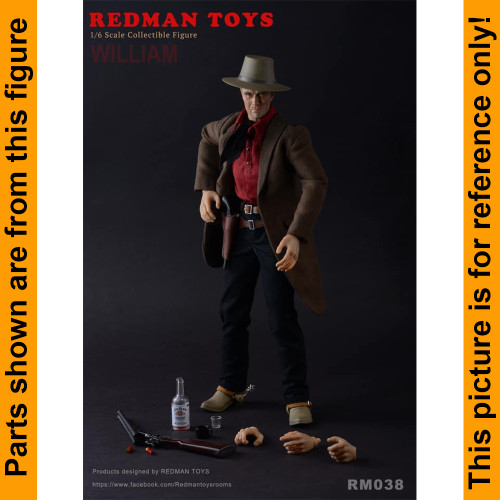 Unforgiven William - Red Shirt - 1/6 Scale