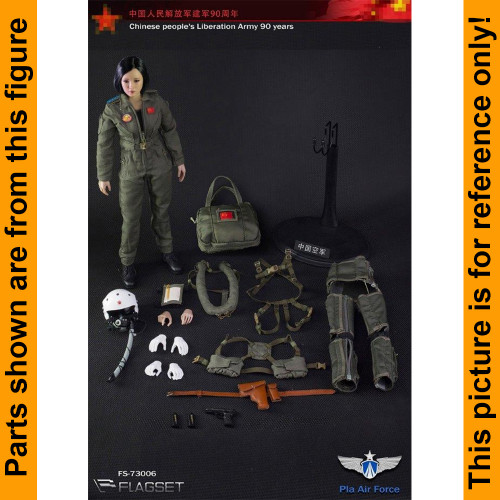 PLA Female Pilot - Black Tight Shirt - 1/6 Scale