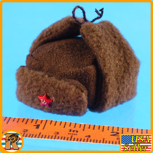 Stalingrad Female Snow Sniper - Fuzzy Winter Hat #1 - 1/6 Scale