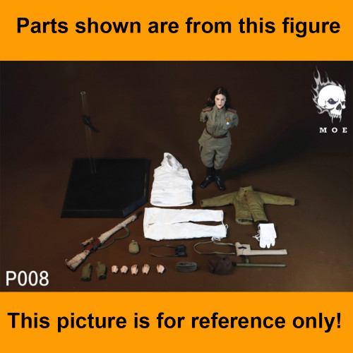 Stalingrad Female Snow Sniper - Fingerless Gloves (Female) - 1/6 Scale