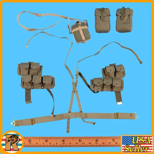 Darkest Hour British Infantry - Belt Set w/ Pouches - 1/6 Scale