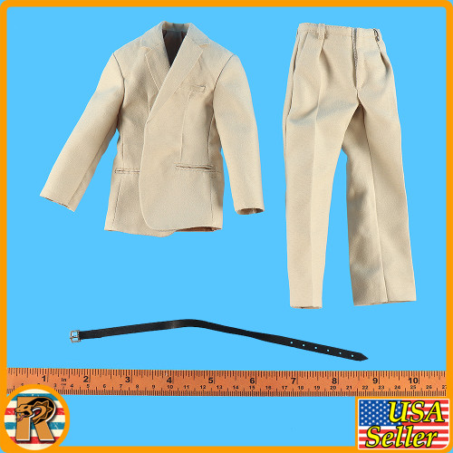 Poison Police - Beige Dress Suit & Belt - 1/6 Scale