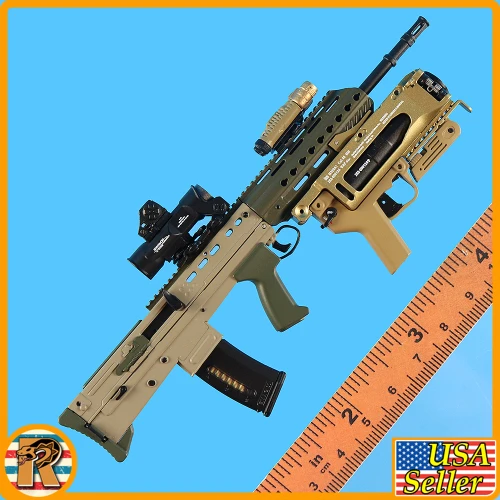 Brigade of Gurkhas - L85A3 Rifle w/ Launcher #1 - 1/6 Scale Part - Easy Simple