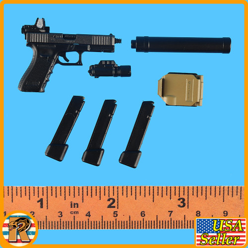 UK Coalition Forces RB - Pistol w/ Silencer - 1/6 Scale