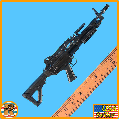 S PMC Weapon Specialist - SAW Compact LMG Set #2 - 1/6 Scale