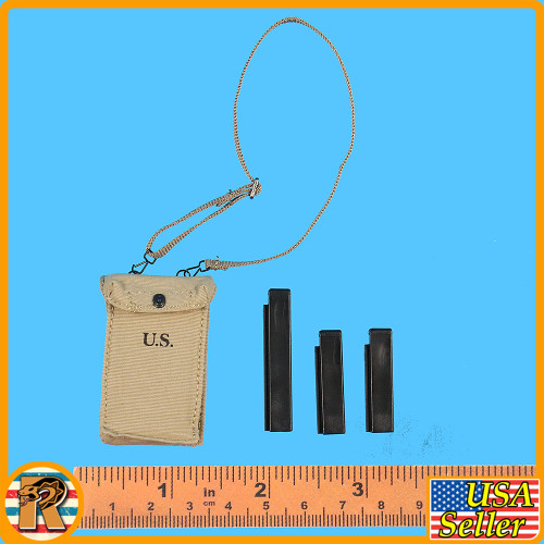 USMC Mortar SNAFU - Thompson Ammo Mags & Pouch - 1/6 Scale