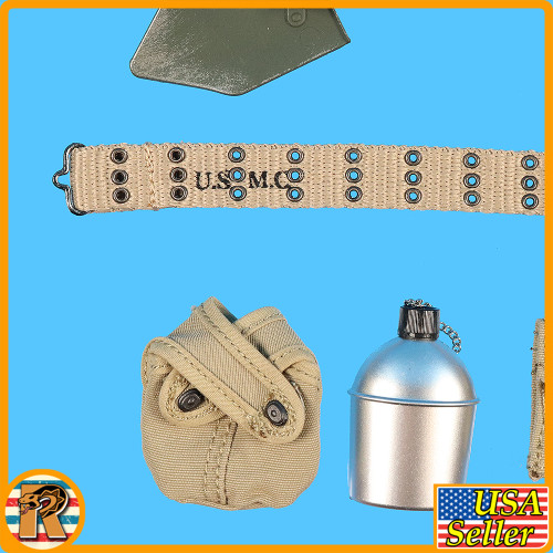 USMC Mortar SNAFU - Web Belt Set & Gear - 1/6 Scale