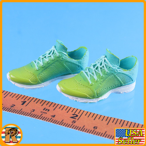 Female Fitness - Green & Blue Shoes #3 - 1/6 Scale