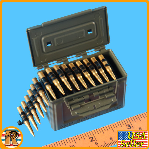 Sherman Tank Ammo - 50 CAL - Ammo Can & Belted Ammo #2 - 1/6 Scale