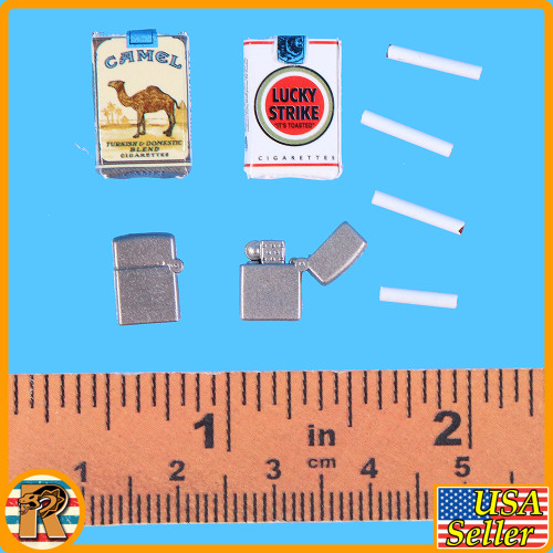 Colonel James Vietnam - Cigarettes & Lighters Set - 1/6 Scale