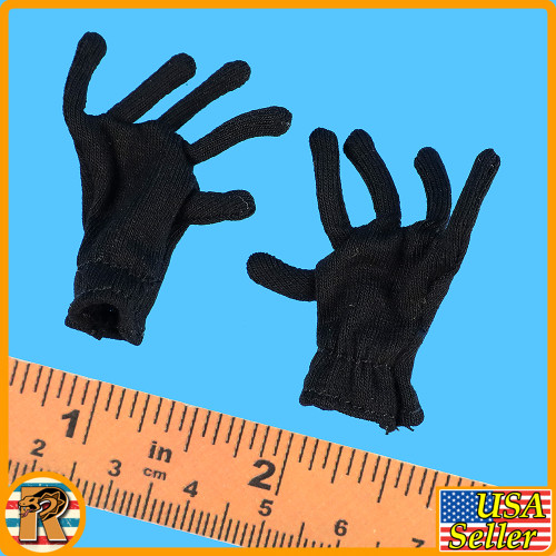 Hunt for UBL - Black Gloves - 1/6 Scale