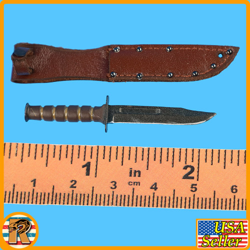 SEAL Vietnam Point Man - Metal Knife & Sheath - 1/6 Scale