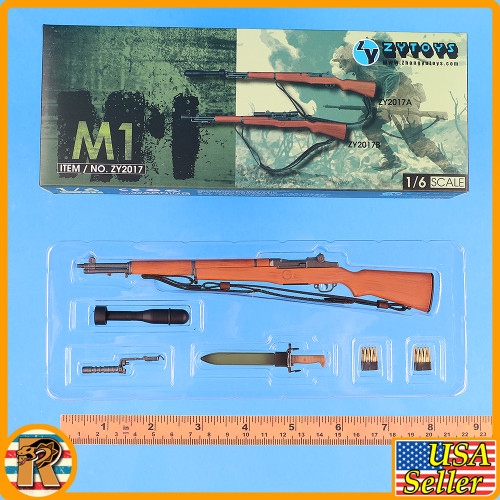 M1 Garand Rifle w/ Launcher 2017A  - 1/6 Scale