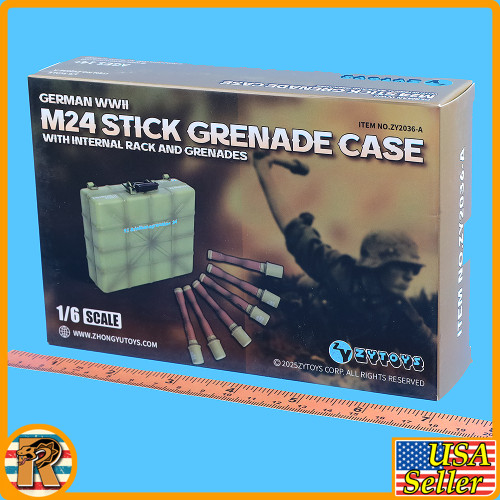 M24 Stick Grenade Case Set (Tan) 2036A  - 1/6 Scale