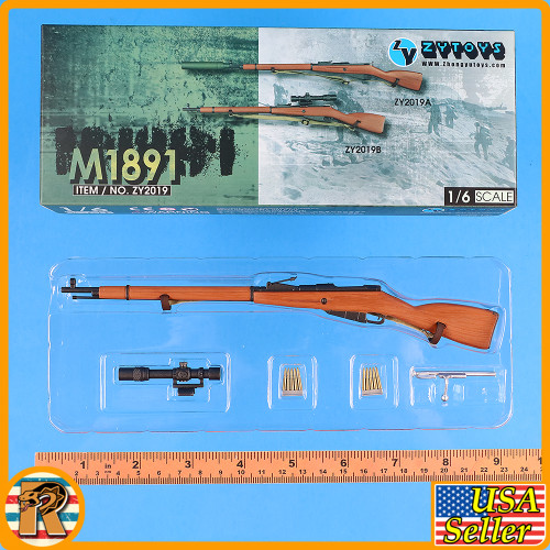 M1891 Mosin Nagant Sniper Rifle  2019B  - 1/6 Scale