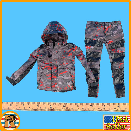 CQB Tactical Agent (Red) - Camo Uniform Set - 1/6 Scale