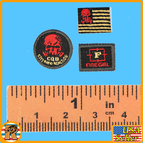 CQB Tactical Agent (Gold) - Patches Set - 1/6 Scale