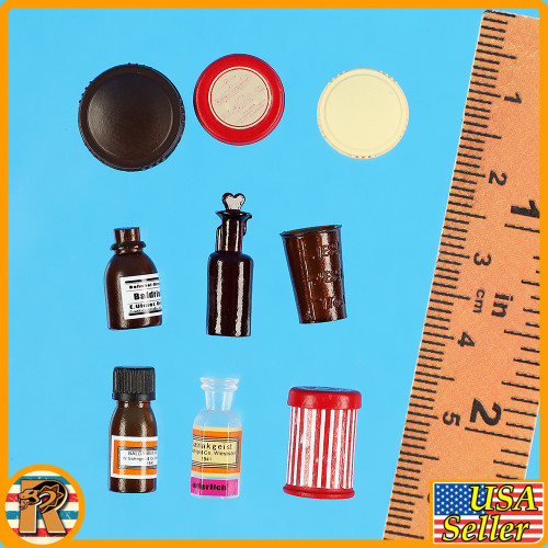Groger German Medic - Medical Bottles #1 - 1/6 Scale