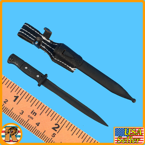 Groger German Medic - Metal Knife & Sheath - 1/6 Scale