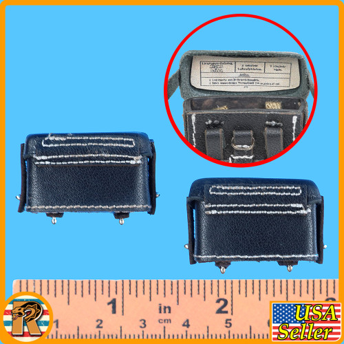 Groger German Medic - Leather Pouches - 1/6 Scale