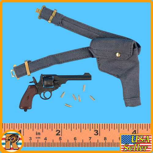 Tom British Squadron Leader - Webley Revolver (Metal) Set #2 - 1/6 Scale