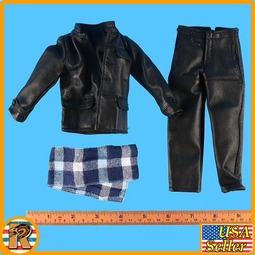 Johann U Boat - Leather Deck Uniform w/ Scarf #1 - 1/6 Scale