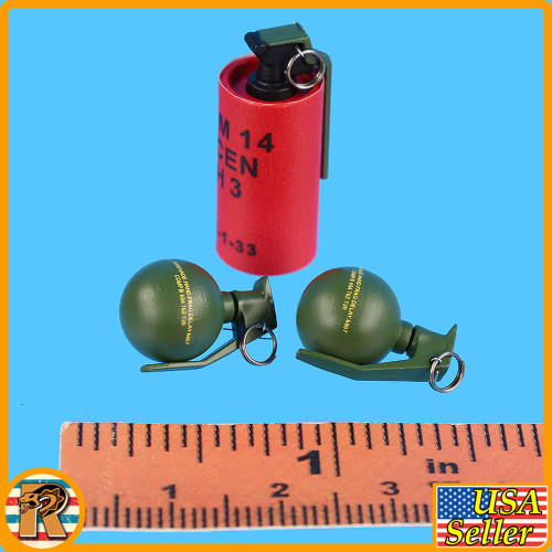 Strike Bravo 07 - Frag & Incen Grenades - 1/6 Scale