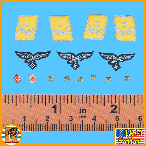 Erich Hartman Luftwaffe Pilot - Patches Set #2 - 1/6 Scale