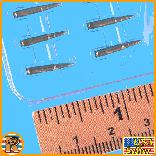 Arthur WWI German Gunner - Metal MG Bullets x21 - 1/6 Scale