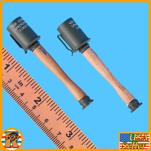 Arthur WWI German Gunner - Stick Grenades x2 - 1/6 Scale
