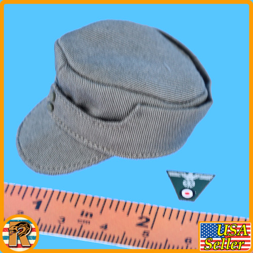 Steiner German Wehrmacht - Field Hat w/ Patches - 1/6 Scale Part - DID