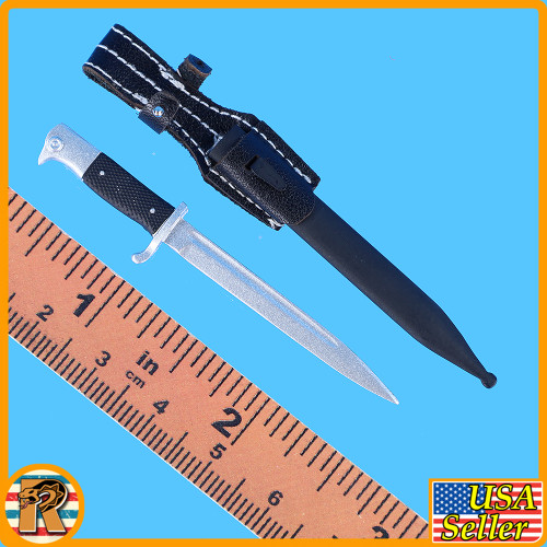 Steiner German Wehrmacht - Knife & Sheath (Metal) - 1/6 Scale Part - DID