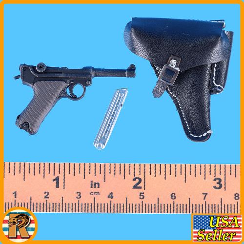 Steiner German Wehrmacht - Luger Pistol & Holster - 1/6 Scale Part - DID