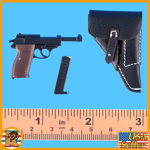 Polizei DIV Friedrich - Walther P38 Pistol & Holster - 1/6 Scale Part - DID