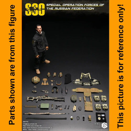 Russian Federation SSO C - Grenade Clip Tourni - 1/6 Scale Part - Easy Simple