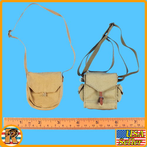 Soviet Airborne WWII - Shoulder Pouch Set of 2 - 1/6 Scale Part - Alert Line