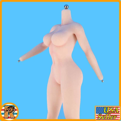 Pink Bunny Girl - Female Nude Body *No Lady parts* - 1/6 Scale Part - TBLeague