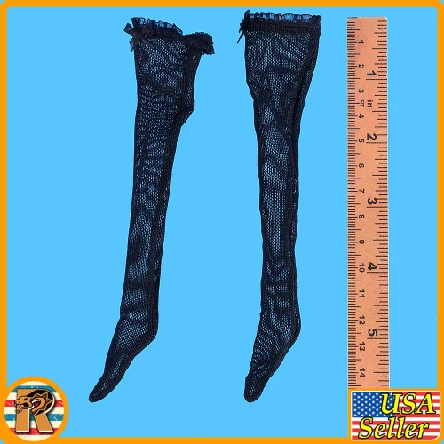 Black Bunny Girl - Long Black Stockings - 1/6 Scale Part - TBLeague