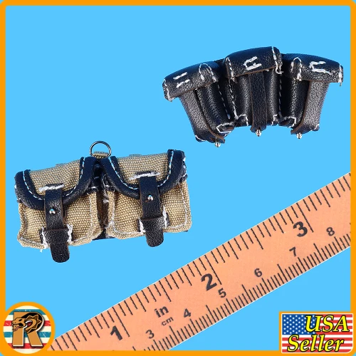 Bruno German Mortarman - Ammo Pouch Set - 1/6 Scale Part - DID
