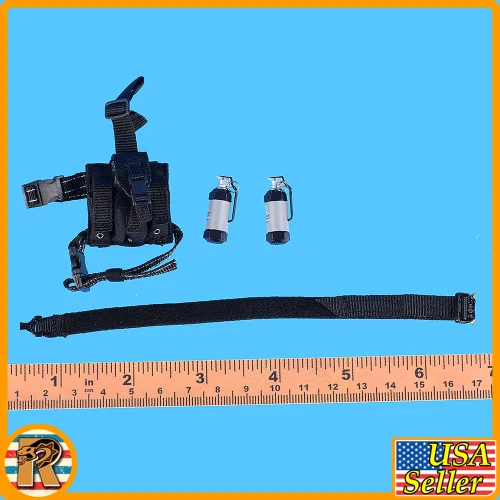 Male Los Angeles SWAT - Duty Belt * Pouch Set - 1/6 Scale Part - Easy Simple