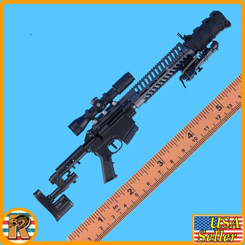 Male Los Angeles SWAT - CS5 Sniper Rifle Set #1 - 1/6 Scale Part - Easy Simple