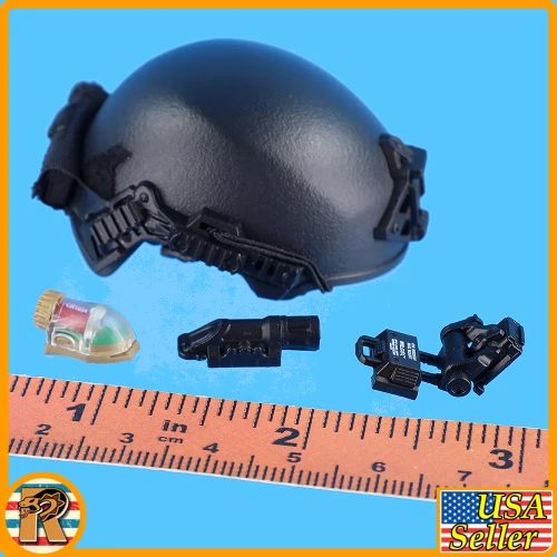 Male Los Angeles SWAT - Ballistic Helmet Set - 1/6 Scale Part - Easy Simple