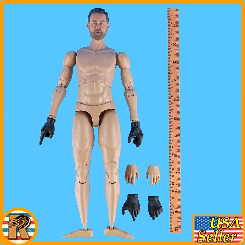 Male Los Angeles SWAT - Nude Figure - 1/6 Scale Part - Easy Simple